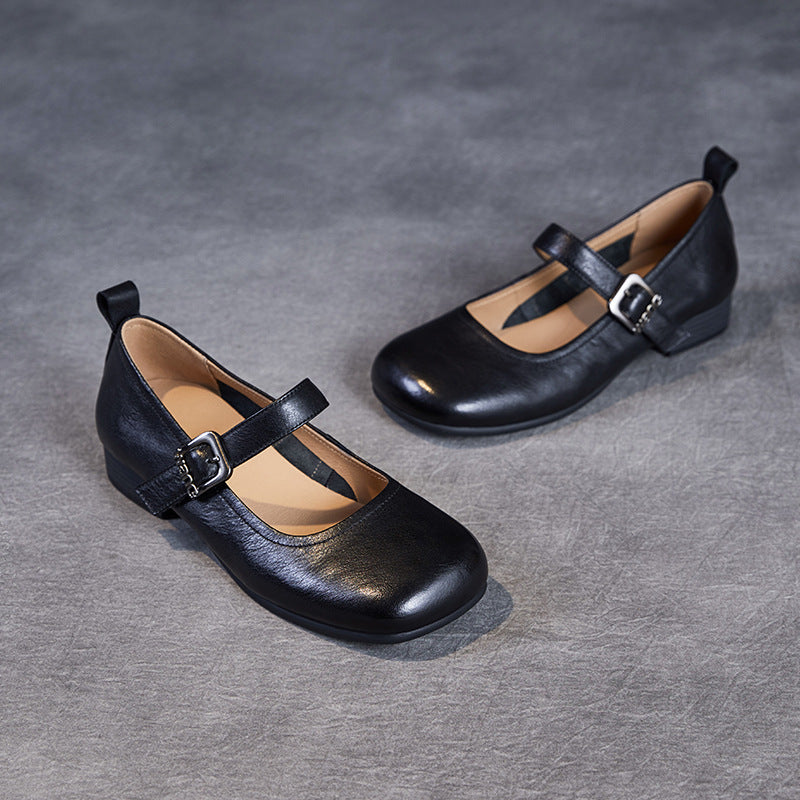 Dame Elegante Mary Jane Ballerinas med Behageligt Fodbed Stilla