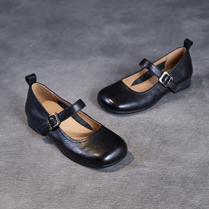 Dame Elegante Mary Jane Ballerinas med Behageligt Fodbed Stilla