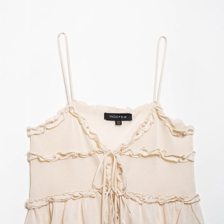 Femme Ruffles Lag Cami Top Stilla