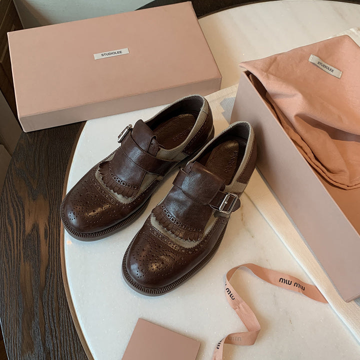 Herrer Brogue Stropper Oxfords Stilla