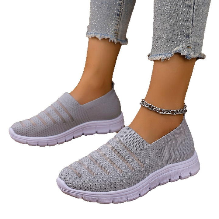 Dame fritidssneakers med åndbart overmateriale og skridsikker sål Stilla