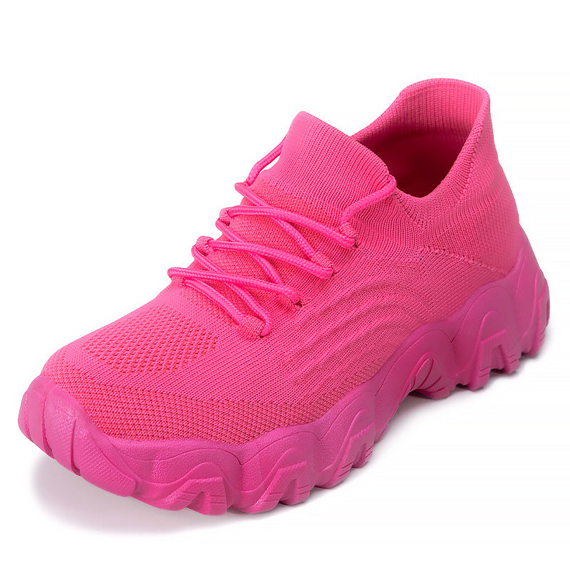 Dame Komfortable Sport-Sneakers med elastisk mesh-overdel og skridsikker sål Stilla
