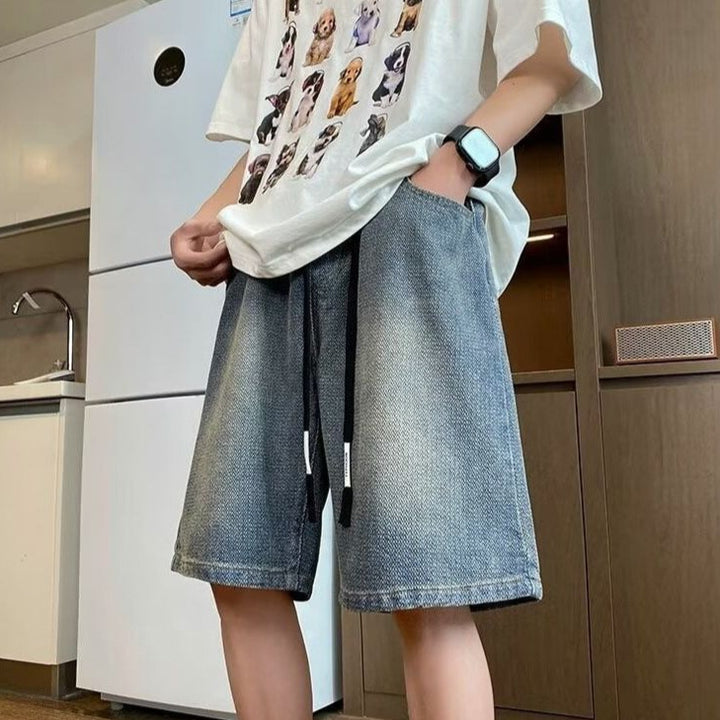 Herrer afslappede Denim Shorts Stilla