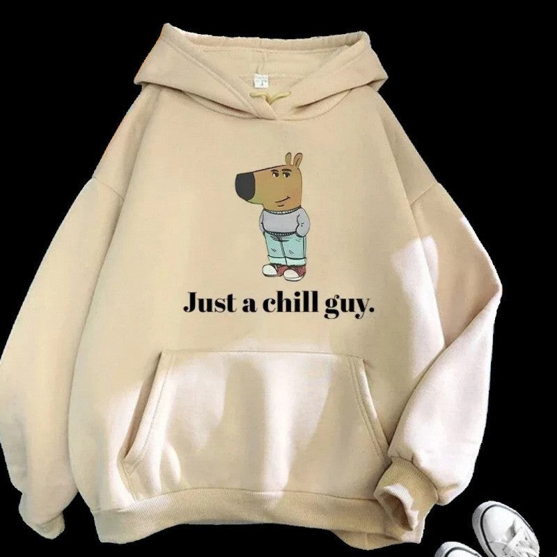 Kvinders hoodie med kreativt dyremotiv Skovae