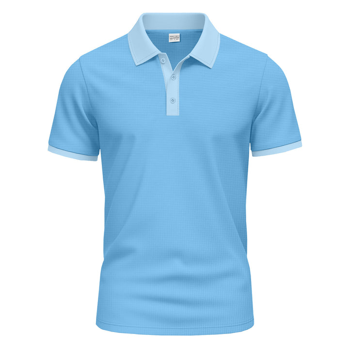 Herrer polo t-shirt med struktureret stof Stilla