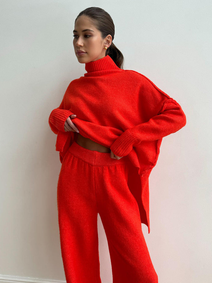 Dame Oversize Rullekravepullover Kjole Stilla