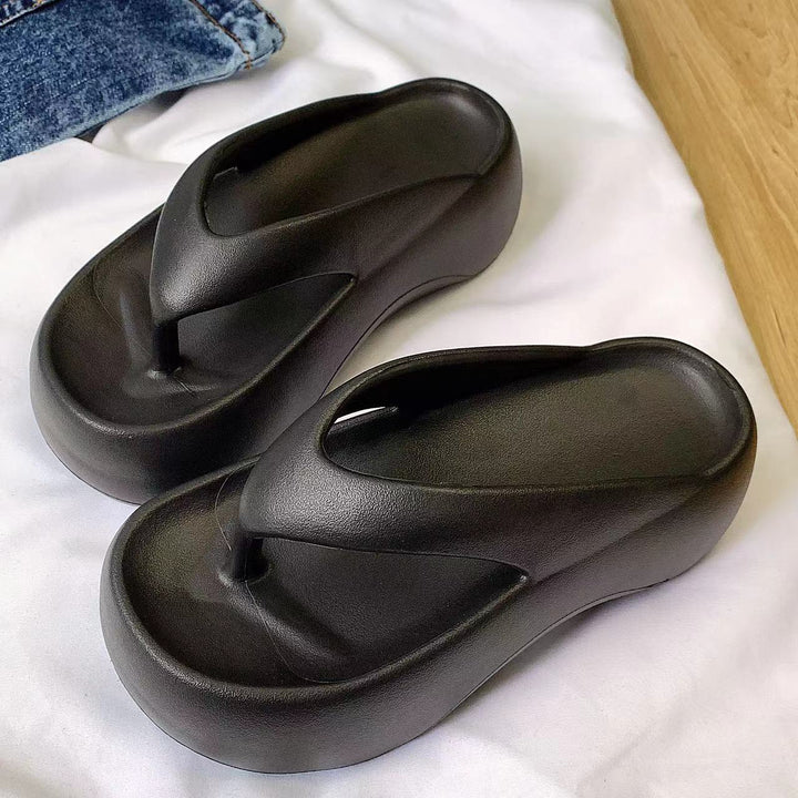 Dame komfortable platform-sandaler med ergonomisk fodseng Stilla