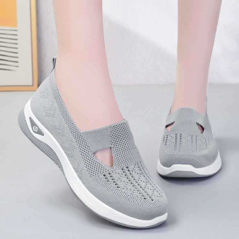 Dame Åndbare Slip-On Sneakers med fleksibel sål og elastisk overmateriale Stilla