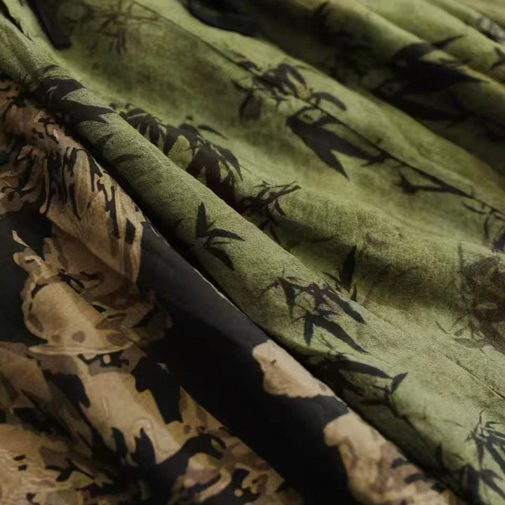 Damer Floral Print A-Line Maxi Skirt Stilla