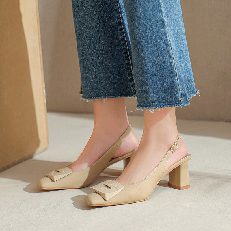Damer Slingback-hæle med elegant blokhælsdesign Stilla
