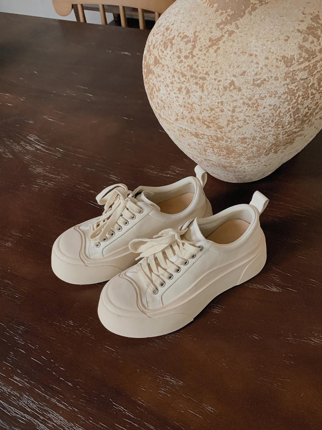Dame Platform Snørebåndssneakers Stilla