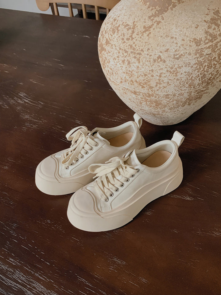 Dame Platform Snørebåndssneakers Stilla