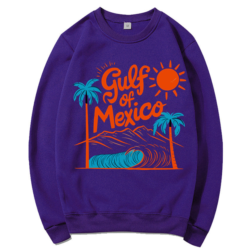 Kvinders sweatshirt med maritimt grafisk design og afslappet snit Stilla