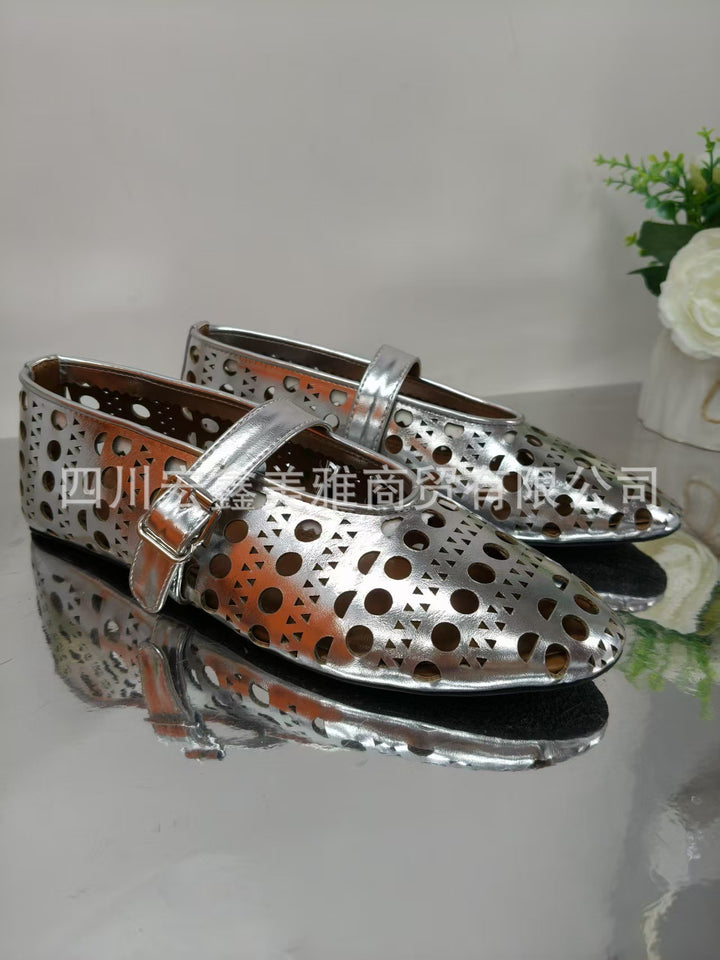 Femme Stilfuld Cut-Out Mary Jane Ballerinas Stilla