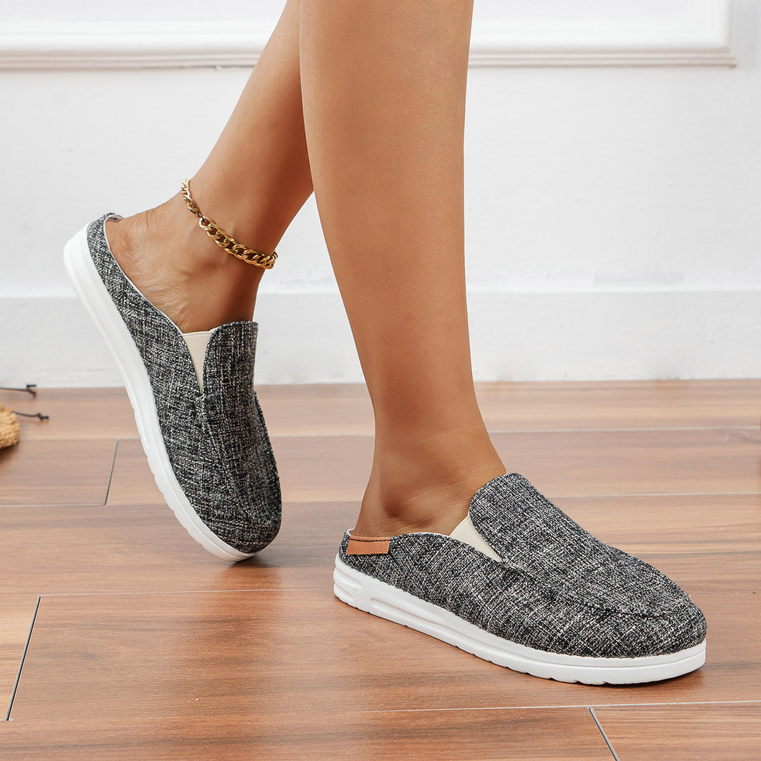 Dame Mode Slip-Ons med komfortabel pasform og unikt dyremønster Stilla