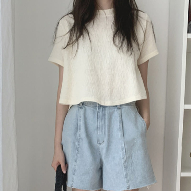 Femme Relaxed Fit struktureret T-shirt Stilla