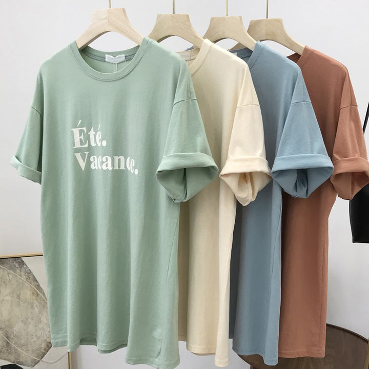 Femme Relaxed Fit Sommer Grafik T-Shirt Stilla