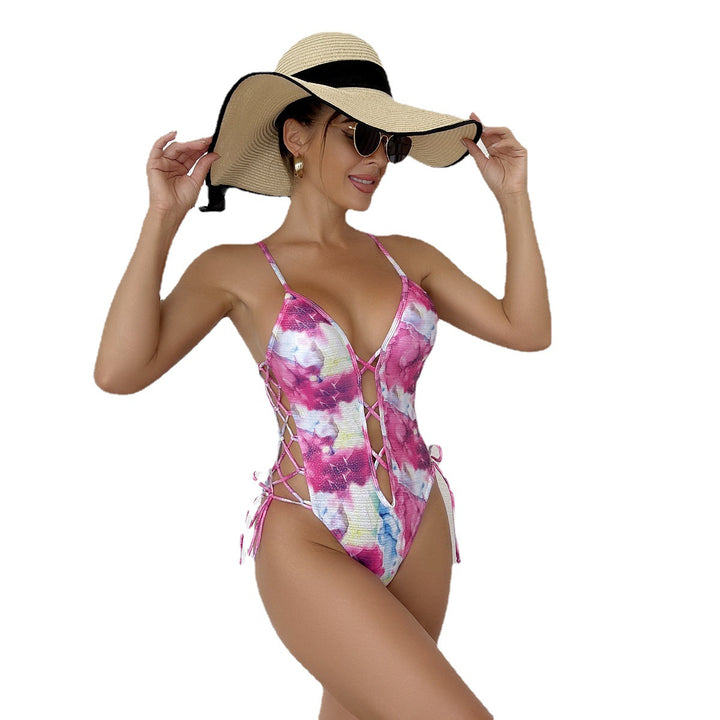 Femme Cut-Out Snøre-Badeanstik Stilla