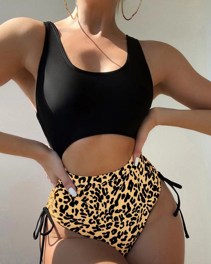 Damer High-Cut Cut-Out Badedragt Sæt Stilla