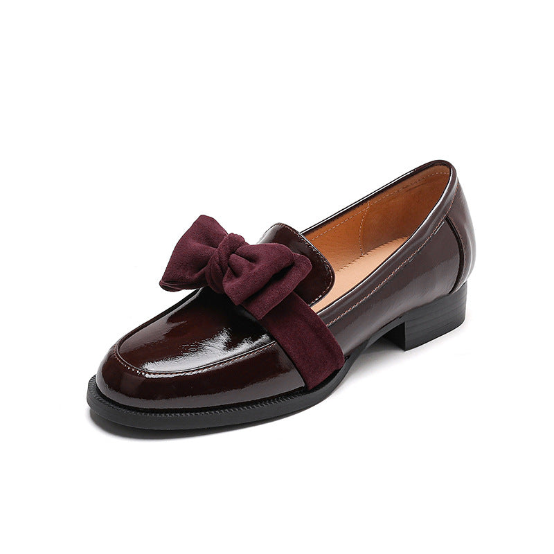 Femme Elegante Sløjfe-pyntede Loafers Stilla