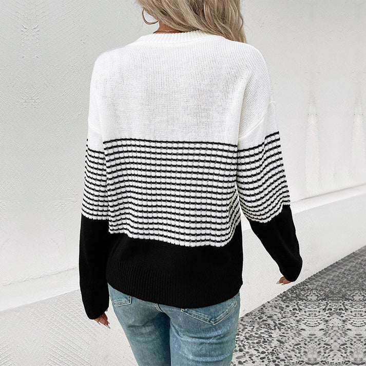 Stilla | Damepullover Stribet Favorit