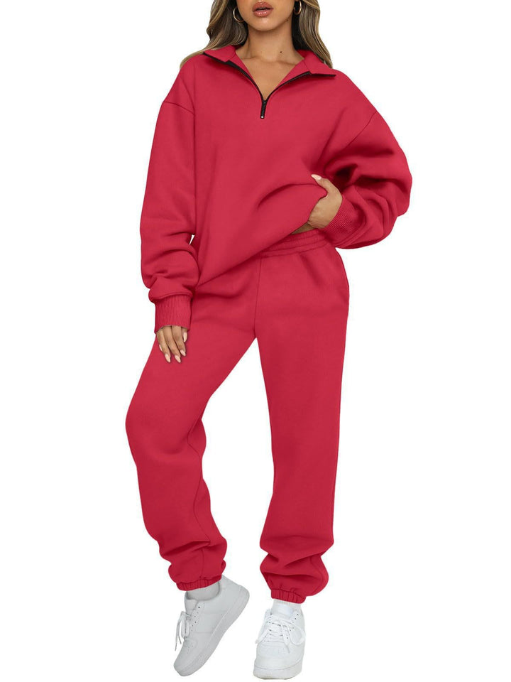 Kvinders afslappede sweater og joggingbukser sæt Skovae