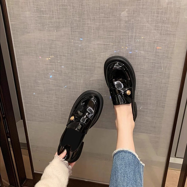 Femme Stilfulde Laklæder Slippers Stilla