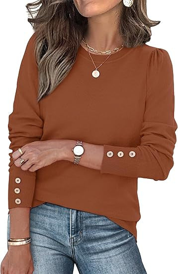 Kvinders afslappede sweater med knapdetaljer Stilla