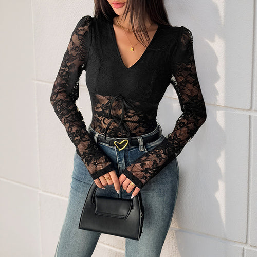 Femme Elegant Spidsbodysuit Stilla
