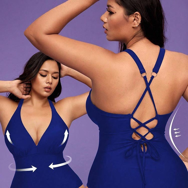 Dame elegant one-piece badedragt Skovae