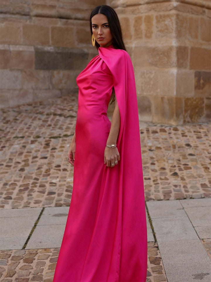 Dame elegante aftenkjoler med strømningsdesign og off-shoulder design