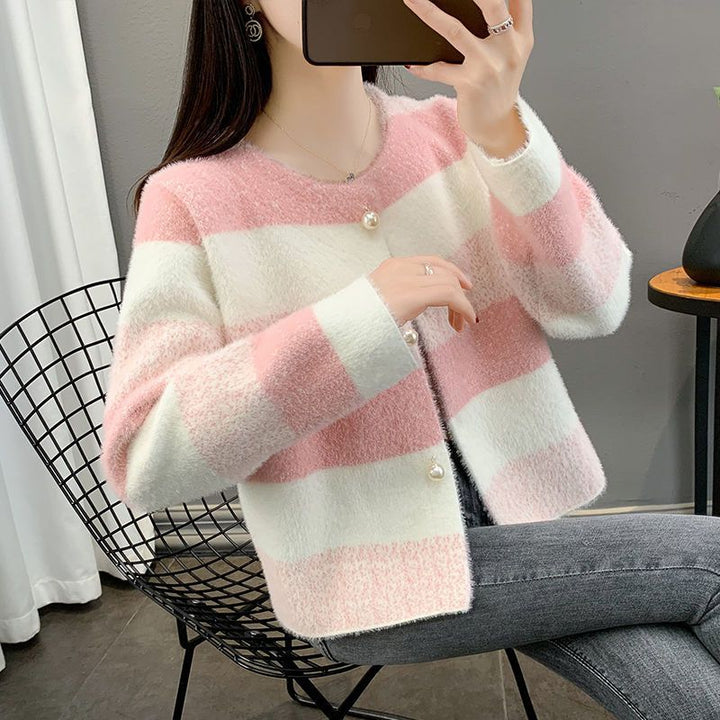 Kvindernes hyggelige cardigan med perleknapper Stilla