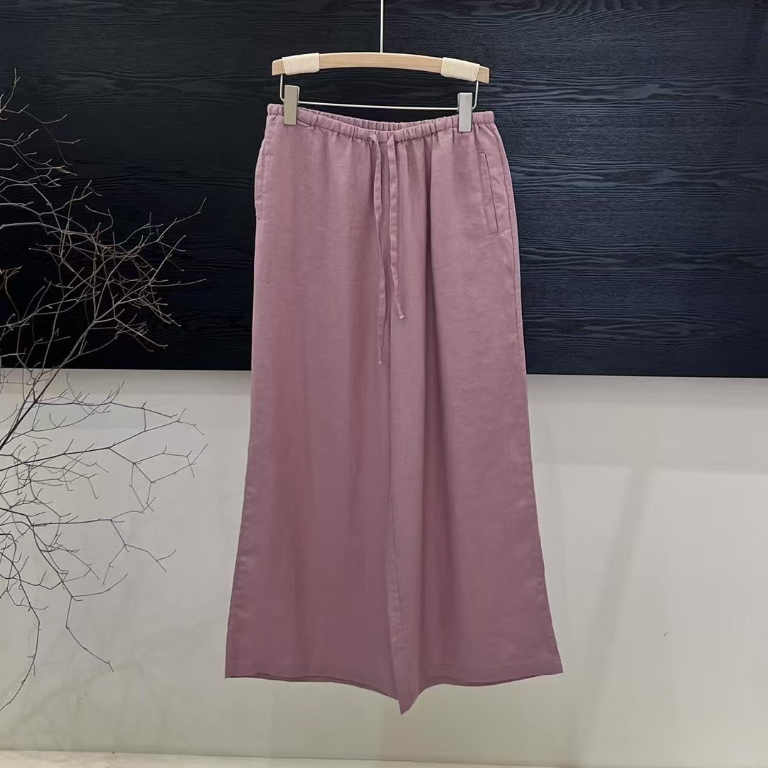 Femme Bred Linnedragt med elastisk linning Stilla