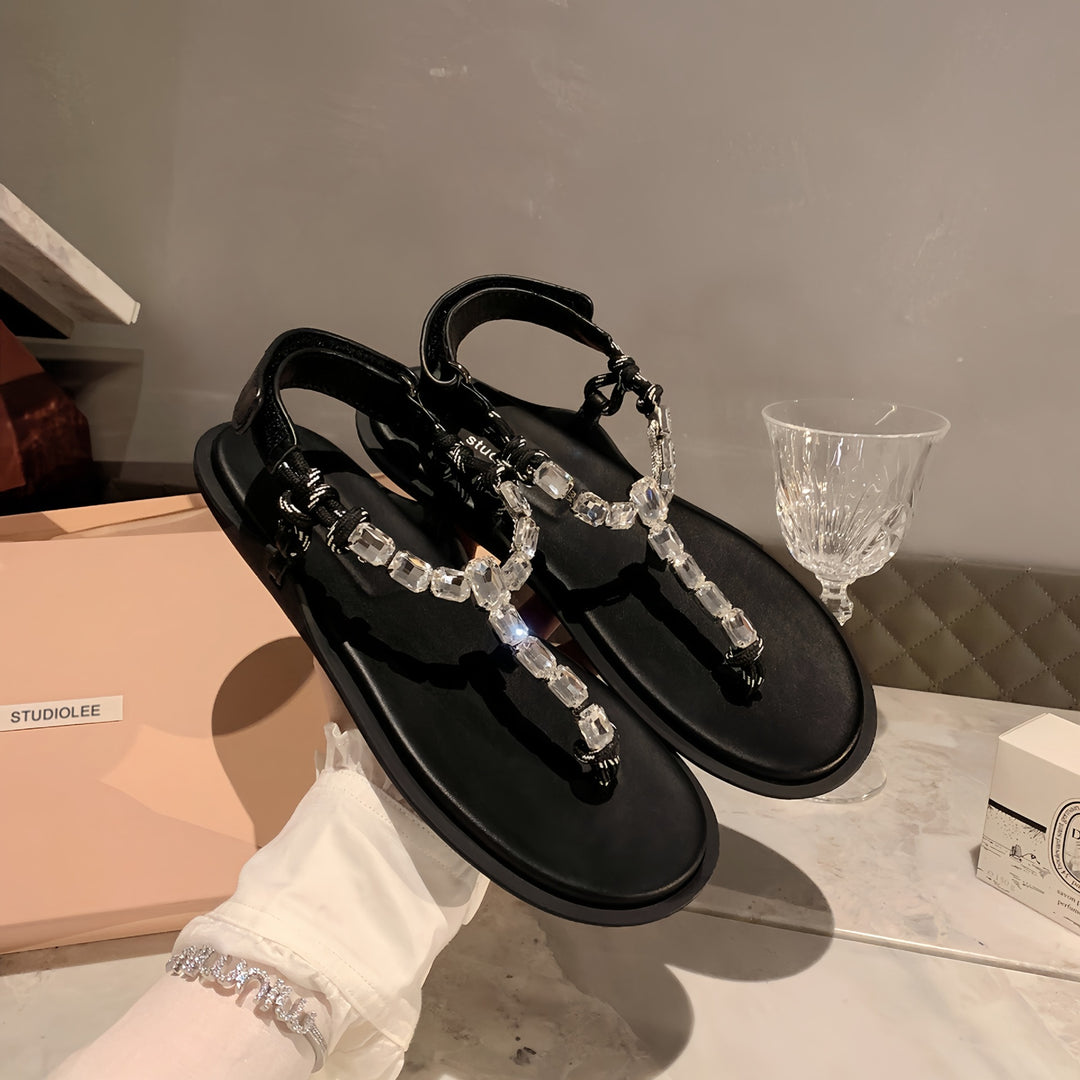Dame Let Casual Flip Flops med Flettede Remme Stilla