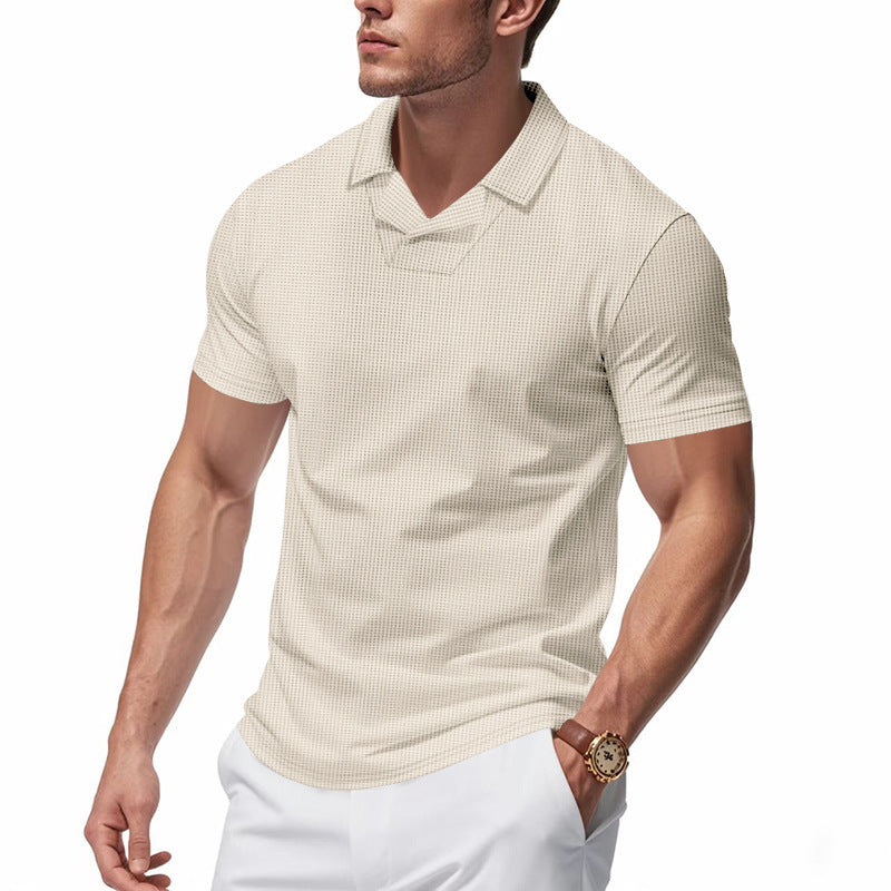 Herrer Kortærmet Poloshirt med struktureret Design Stilla