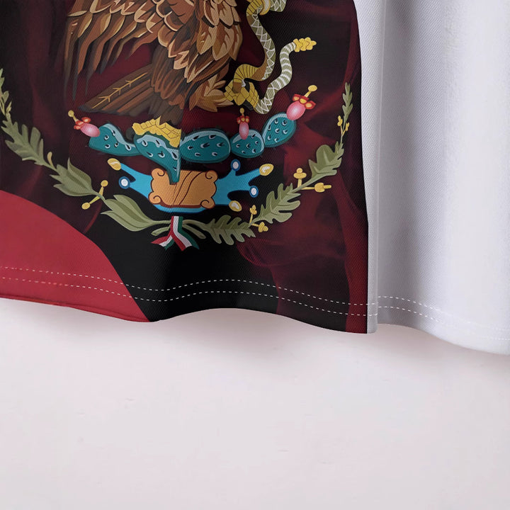 Herre poloshirt med mexicansk flagmotiv Stilla