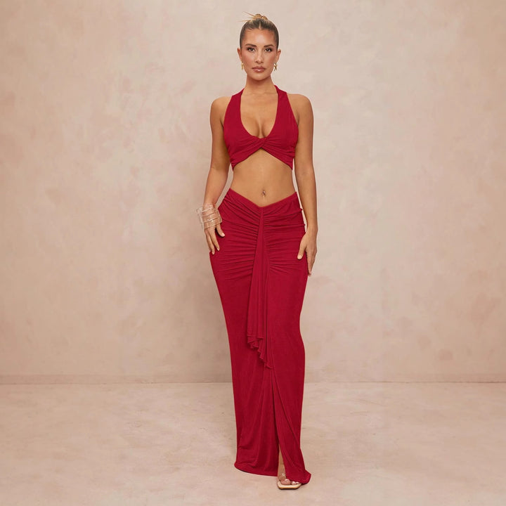 Dame elegant bodysuit med kryds-bæringsmulighed og sidelæns snit Skovae