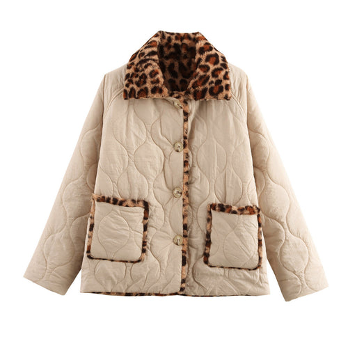 Femme quilted kunstpelskravejakke Stilla