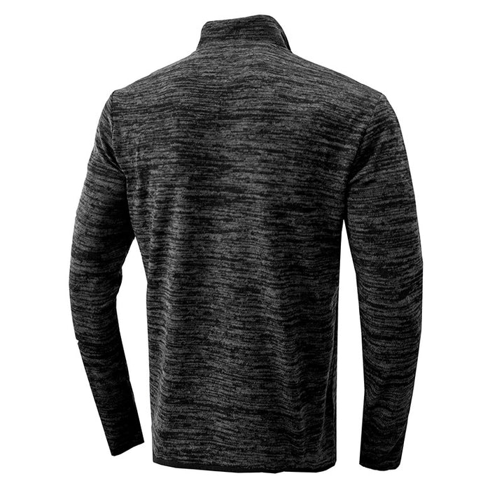 Herrer sweatshirt med stegende krave og moderne strukturer Stilla