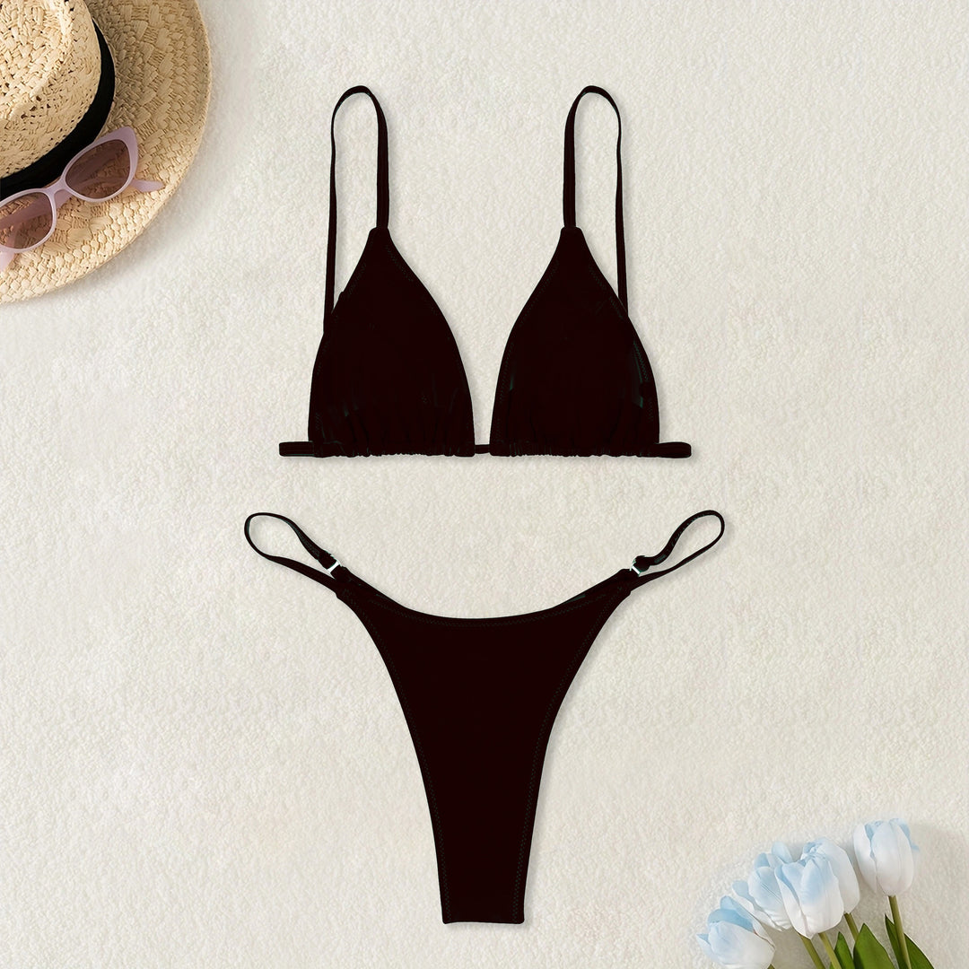 Damer Triangel-Bikini med justerbare stropper Skovae