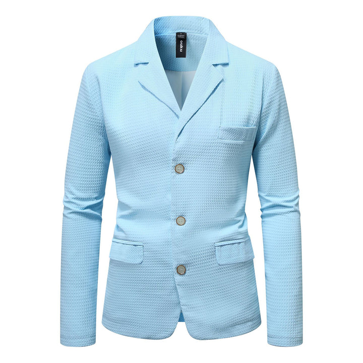 Herre elegant fritidsblazer med struktureret stof Stilla