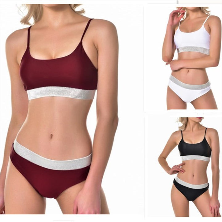 Dame Sport-Bikini Sæt med elastisk bånd og funktionel top Stilla