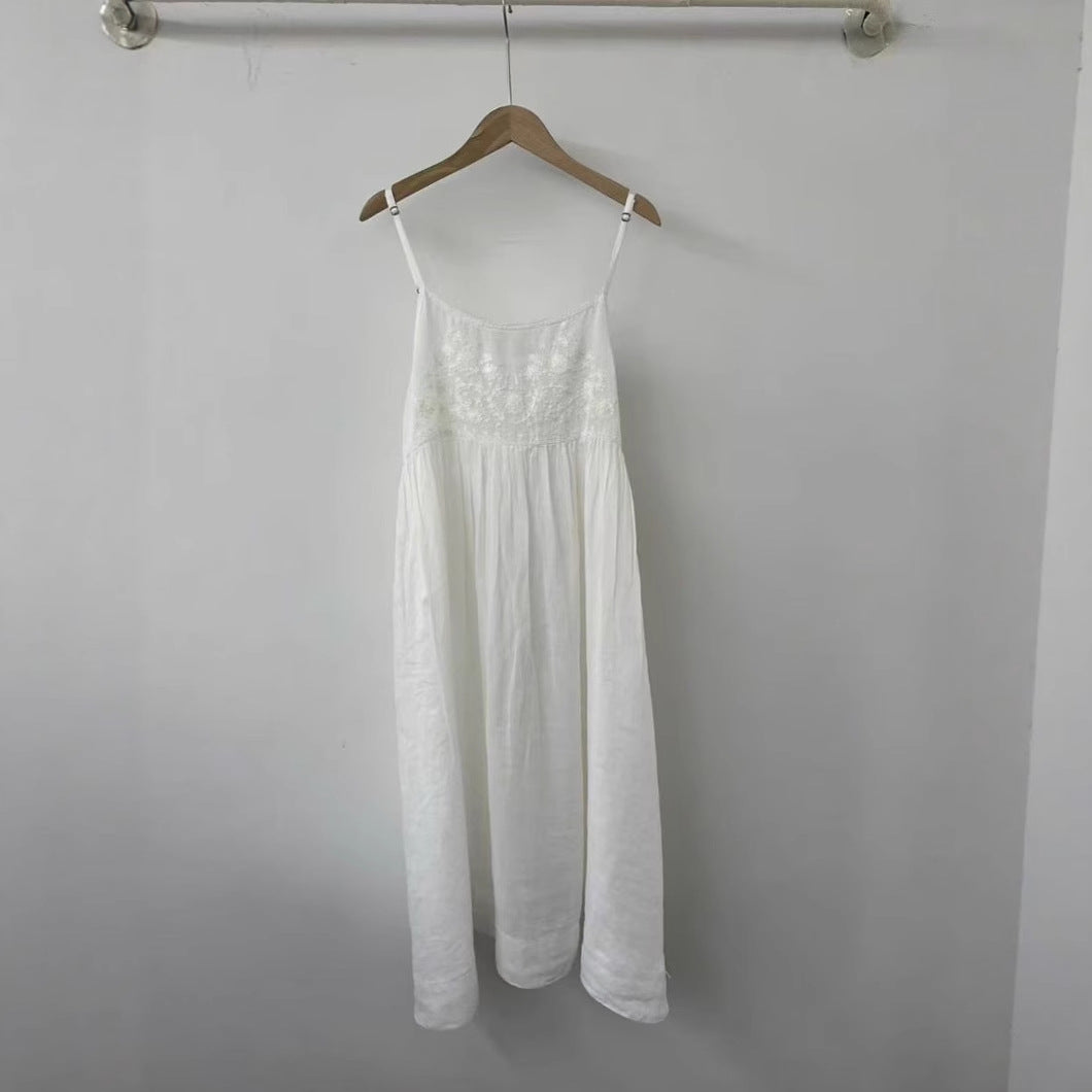 Femme Bohemian Broderet Maxikjole Stilla