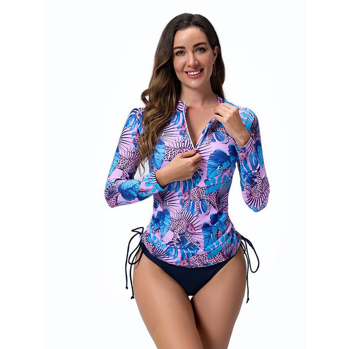 Dame Rashguard med lange ærmer og justerbar søm Skovae