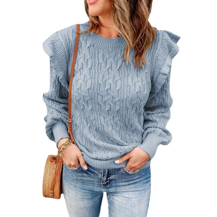 Stilla | Løs Langærmet Basislagensweater-Ovenpå