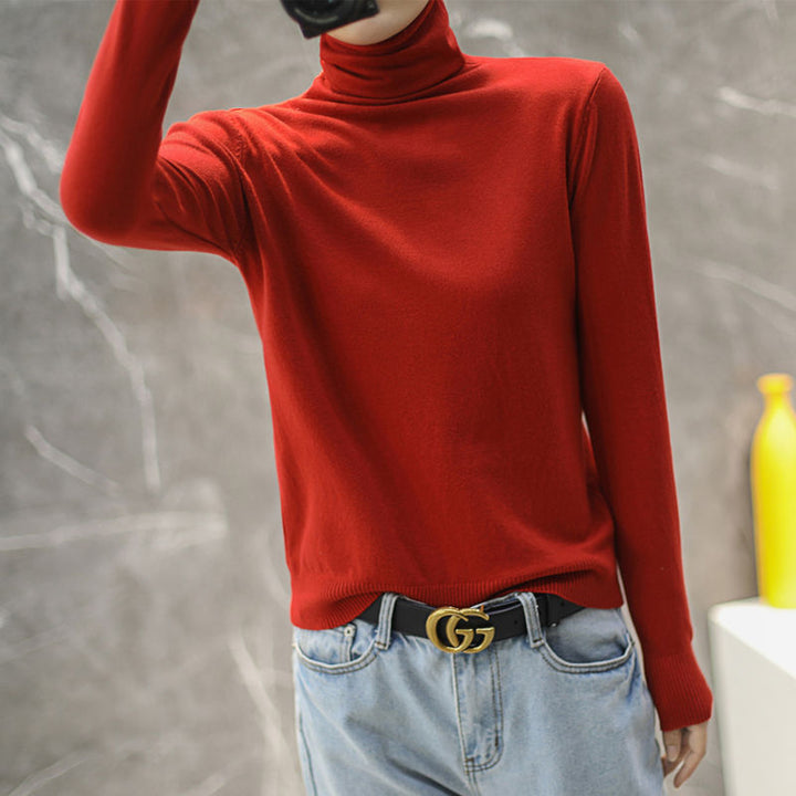 Kvindernes høj kvalitet turtleneck sweater Stilla