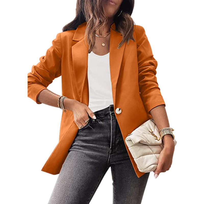 Dame Elegant Blazer med dekorative knapdetaljer og moderne snit Stilla