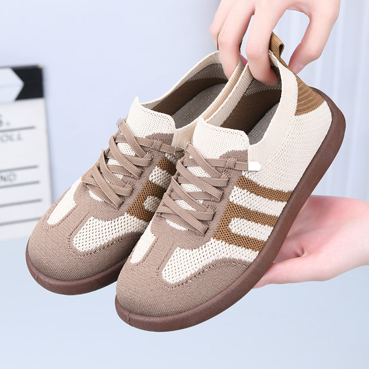 Dame Åndbar Strik-Sport-Sneakers med forbedret komfort Stilla