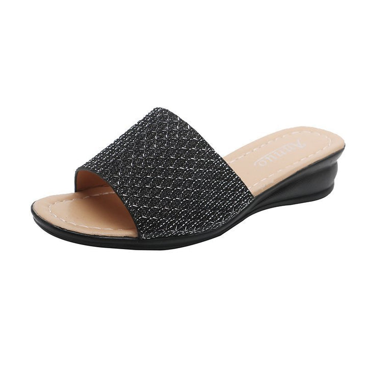 Dame elegante Mules i moderne glamour-stil med smagfulde accenter Stilla