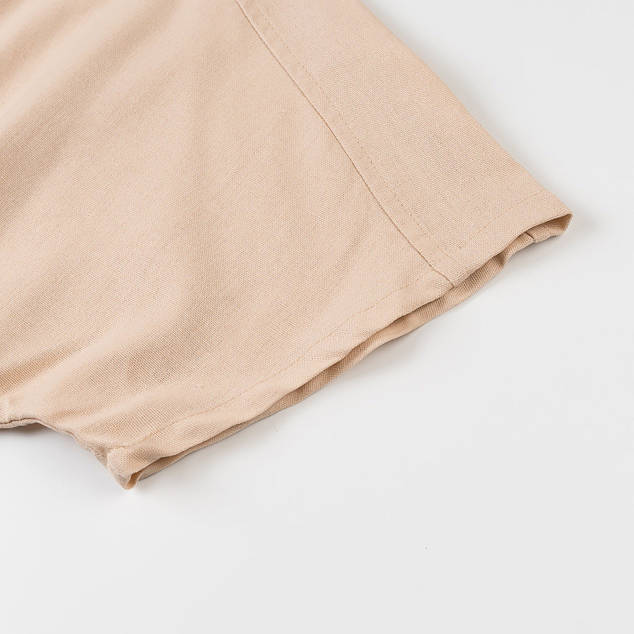 Dame skjortebluse shorts med elastisk talje og praktiske lommer Stilla